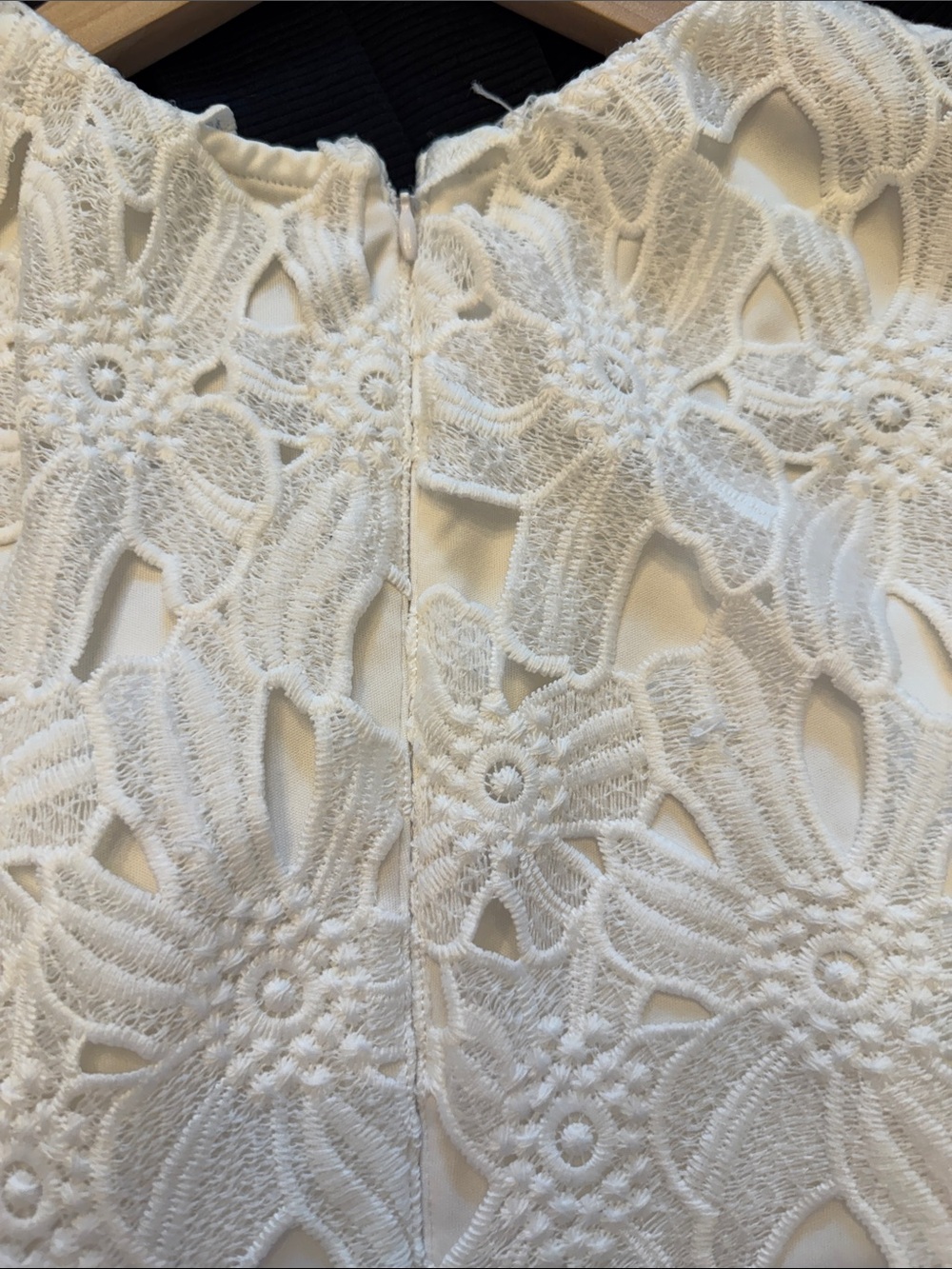 Calvin Klein White Floral Lace Mini Dress - Picture 6 of 11